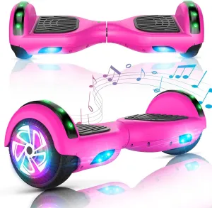 CBD Scooter with Corlorful LED Lights,6.5" Wheels, Dual 300W Motor Scooter for Kids Girls Boys Adults, All Ages