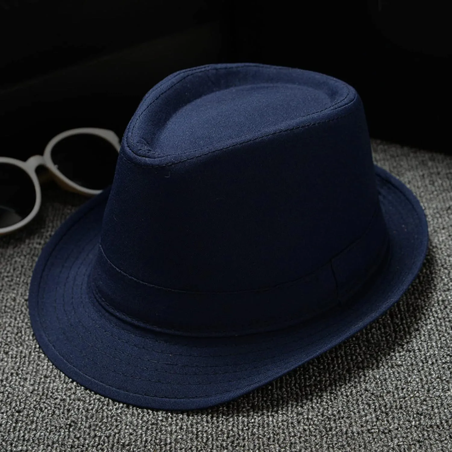 Classic Fedoras Hats Short Brim Panama Jazz Hat Bowler Hat for Men Women Fashion Panama Hat