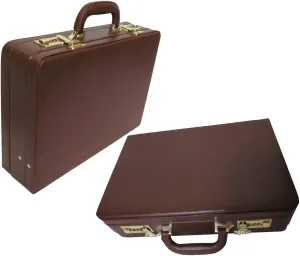 Expandable Executive Faux Leather Attache Case (#2893-89)