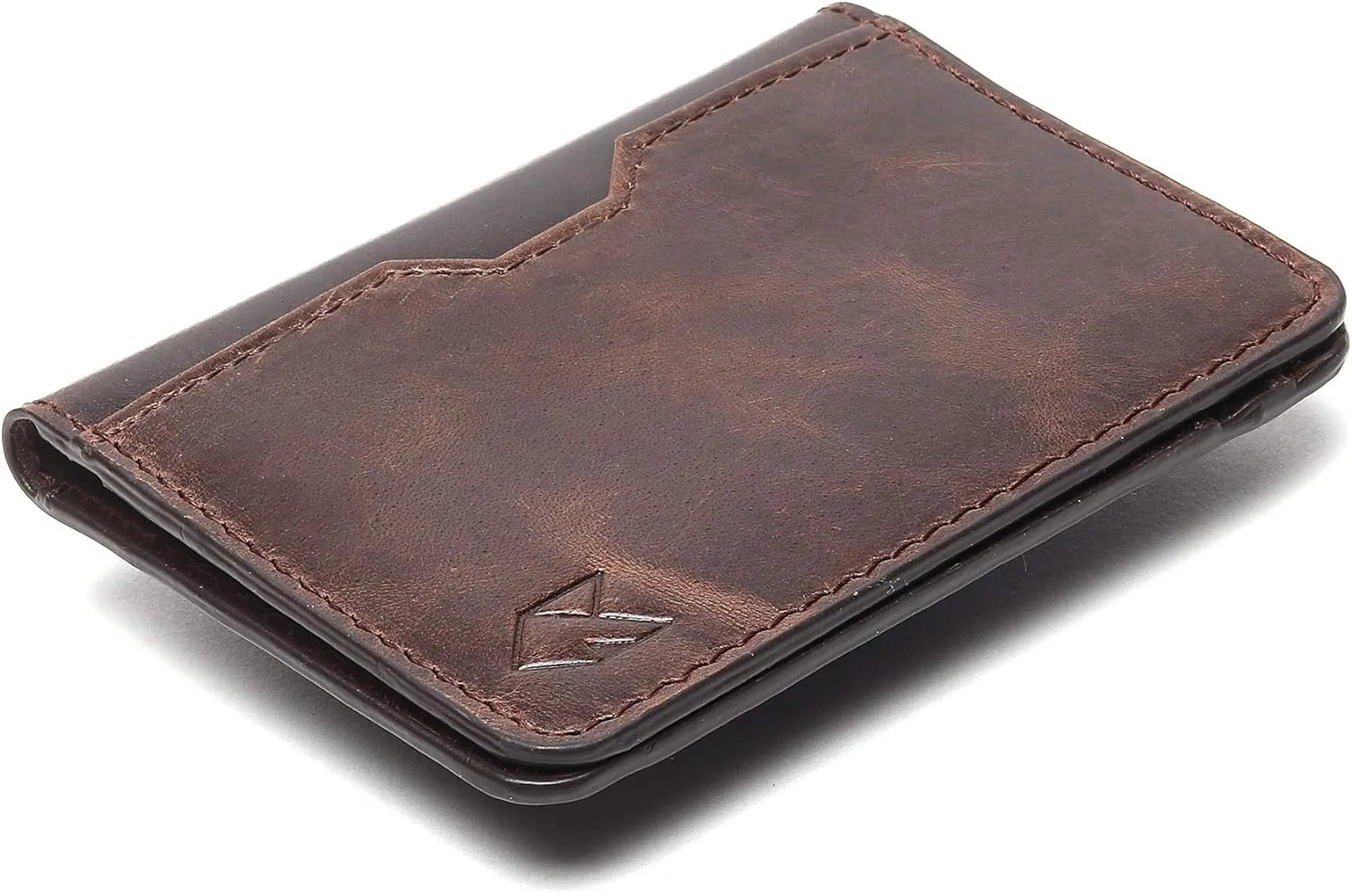FOXHACKLE Leather Credit Card Holder Wallet for Men and Women, Thin Bifold RFID Blocking Wallet, Slim Front Pocket Minimalist Wallet, Small Card Case