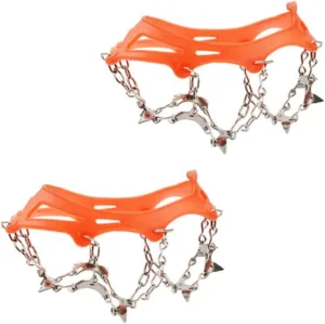 GALPADA Ice Grippers for Shoes 13 Tooth Stainless Steel Crampon Cover Men's Snow Boots Hiking Safety Spikes