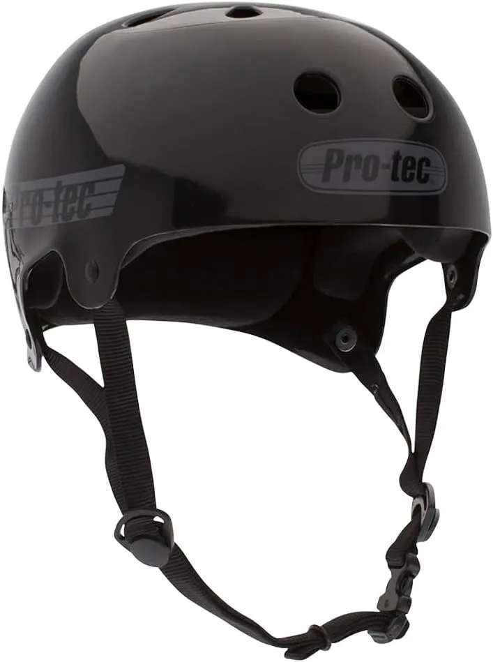 Pro-Tec Skateboard Helmet Bucky Lasek Signature Edition Large Black Reflective Matte