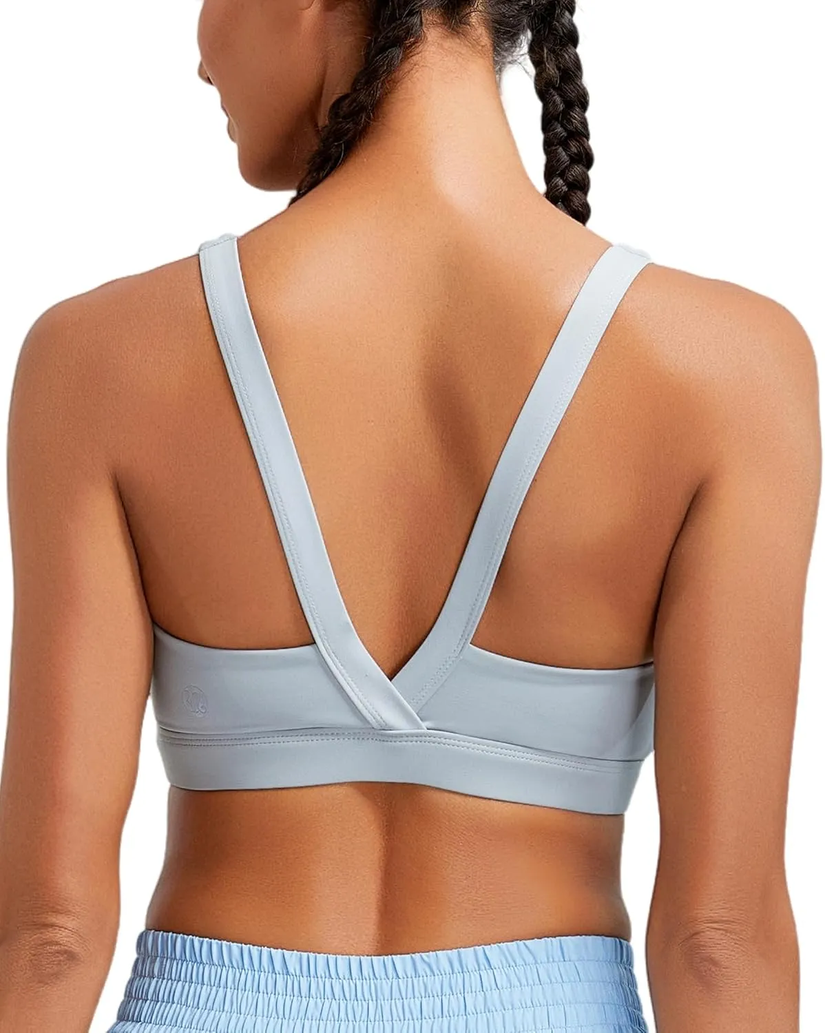 RUNNING GIRL Sports Bras for Women High Support,Molded Cup High Impact Sports Bra Criss Cross Strappy Workout Yoga Bra