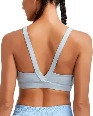 RUNNING GIRL Sports Bras for Women High Support,Molded Cup High Impact Sports Bra Criss Cross Strappy Workout Yoga Bra
