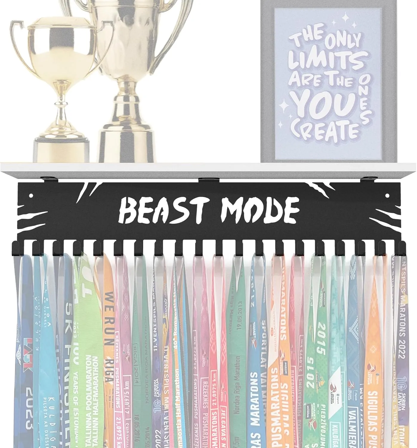 She Believed She Could So She Did Sport Medal Hanger Display | Steel Medal Holder