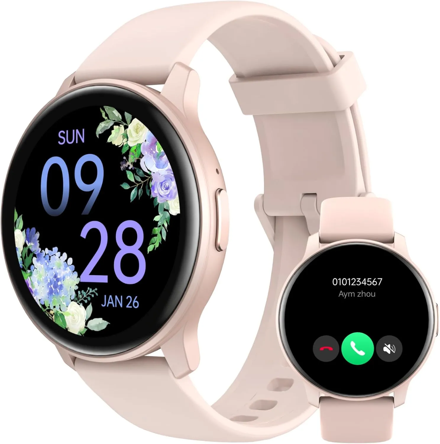 Smart Watch, HD Smartwatch for Men Women (Answer/Make Calls), Fitness Watch with 100  Sport Modes, IP68 Waterproof/Heart Rate/Sleep Monitor, Activity Trackers for iOS/Android
