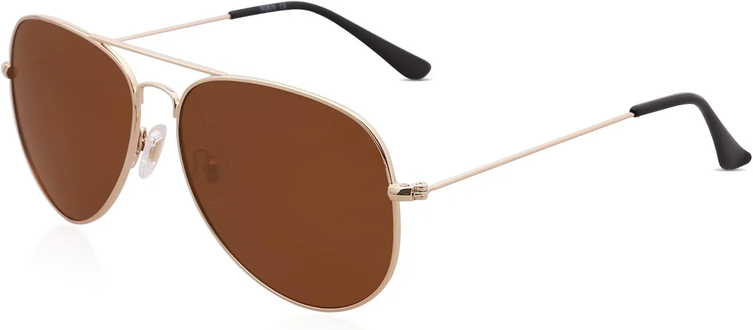 SOJOS Classic Aviator Polarized Sunglasses for Men Women Vintage Retro Style