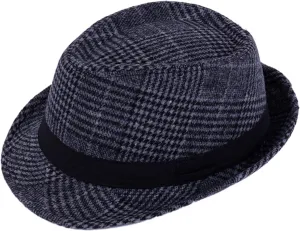 Unisex Panama Fedora Hats Trilby Felt Hat Sun Hats for Men Women Short Brim Jazz Cap