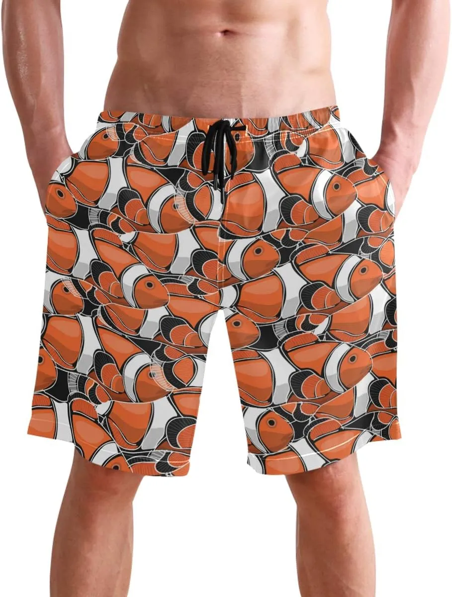 visesunny Men Swim Trunks Swimming Beach Surfing Board Shorts Swimwear Quick Dry Mesh Lining Bathing Suits with Pockets