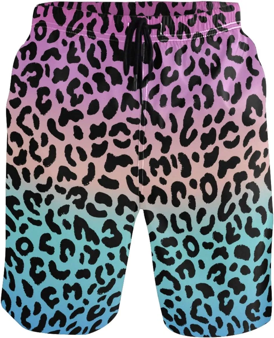 visesunny Men Swim Trunks Swimming Beach Surfing Board Shorts Swimwear Quick Dry Mesh Lining Bathing Suits with Pockets